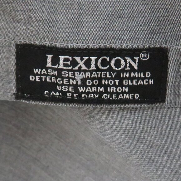 Lexicon* Men's Long Sleeve Button Down‎ Curved Hem Chest Pocket Dress Shirt~ XL - Picture 4 of 12